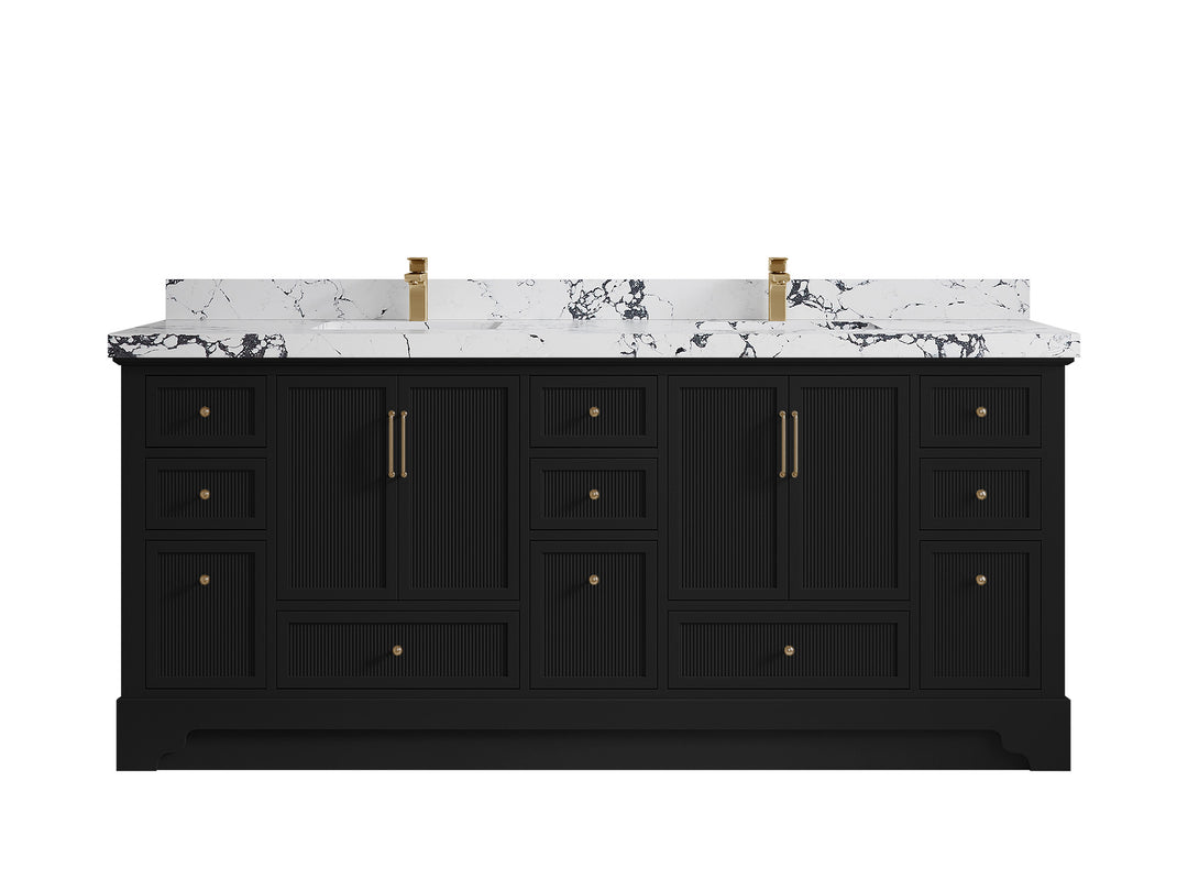 Alys 80 in. W x 22 in. D Double Sink Bathroom Vanity