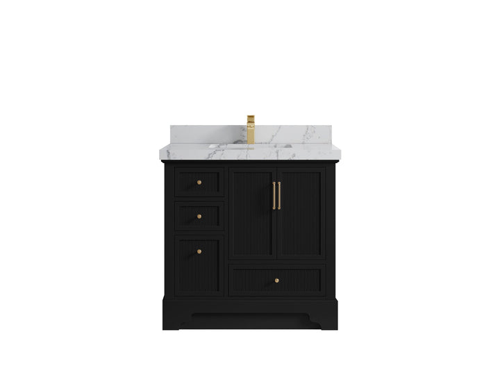Alys 36 in. W x 22 in. D Center Sink Vanity for Modern Bathrooms - photo 40