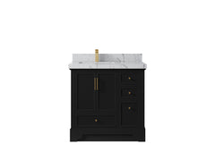 Alys 36 in. W x 22 in. D Left Offset Sink Bathroom Vanity - photo 40