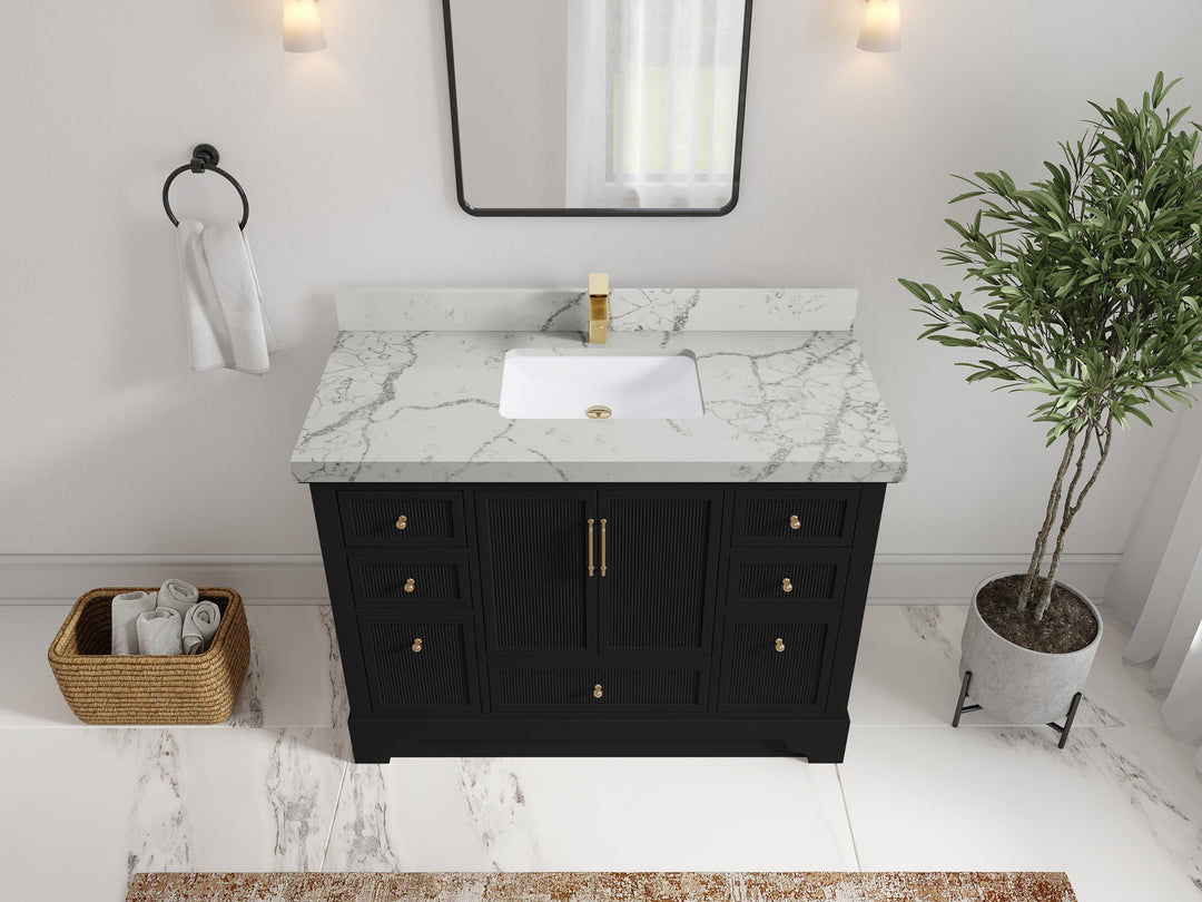 Alys 48 in. W x 22 in. D Single Sink Bathroom Vanity