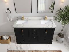 Alys 60 in. W x 22 in. D Double Sink Bathroom Vanity - photo 35