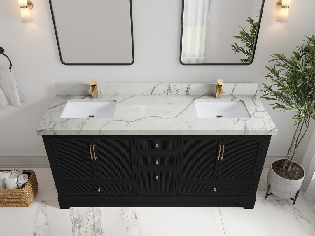 Alys 72 in. W x 22 in. D Double Sink Bathroom Vanity