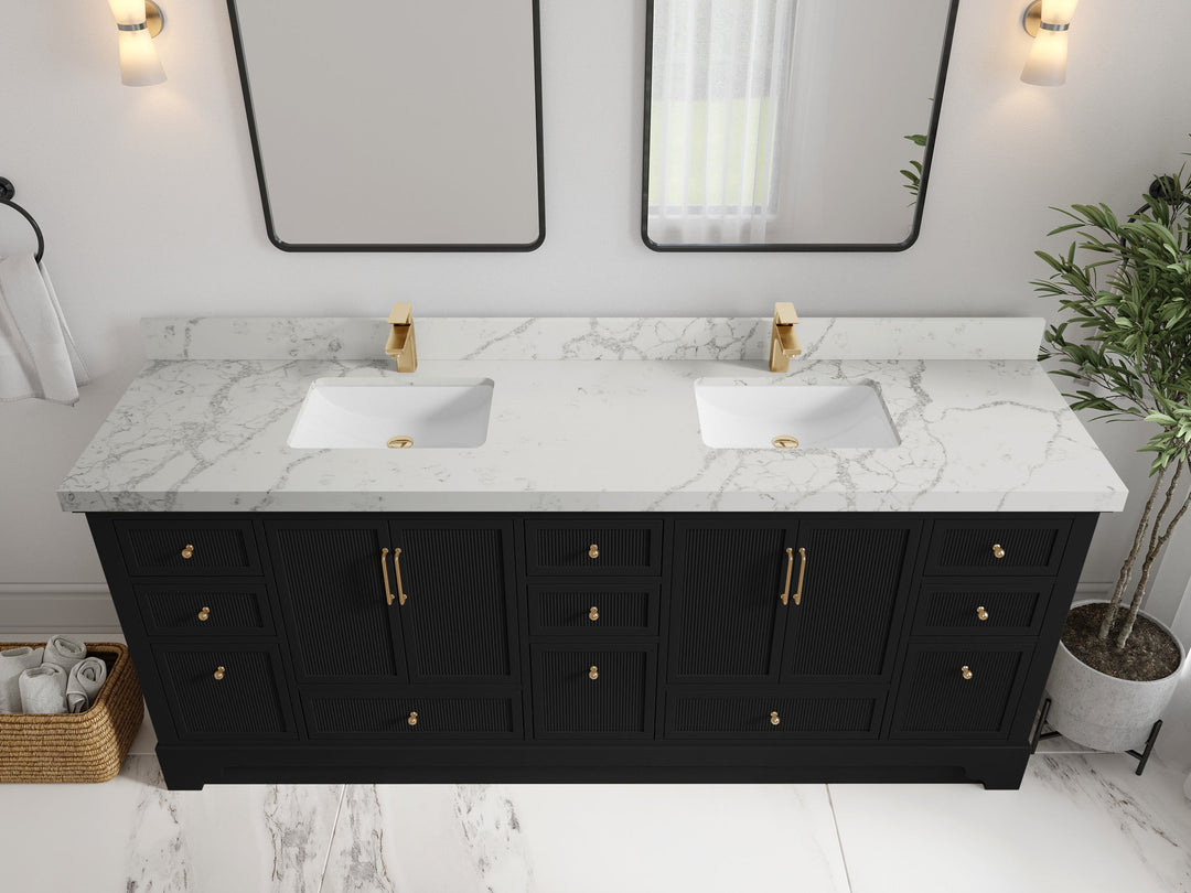 Alys 84 in. W x 22 in. D Double Sink Bathroom Vanity