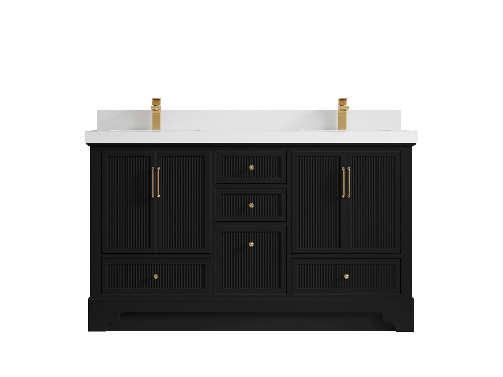 Alys 60 in. W x 22 in. D Double Sink Bathroom Vanity