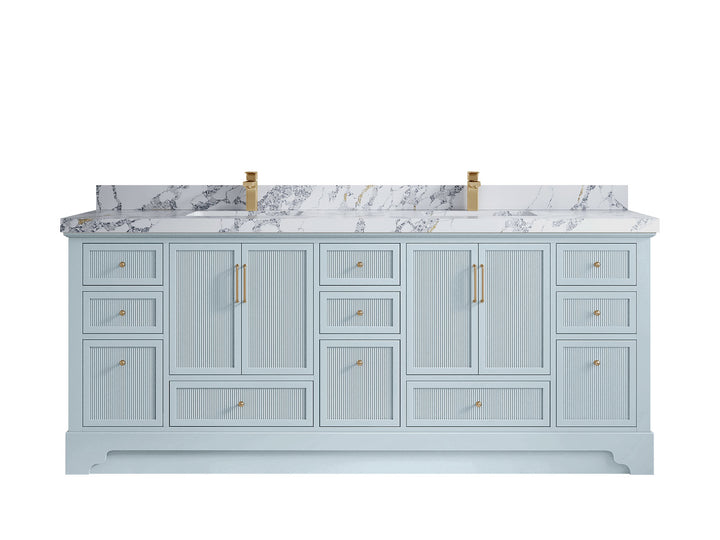 Alys 84 in. W x 22 in. D Double Sink Bathroom Vanity - photo 20