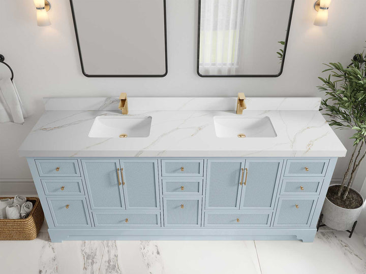 Alys 84 in. W x 22 in. D Double Sink Bathroom Vanity - photo 21