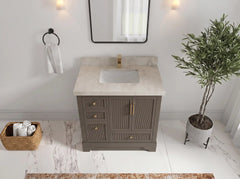 Alys 36 in. W x 22 in. D Center Sink Bathroom Vanity - photo 7