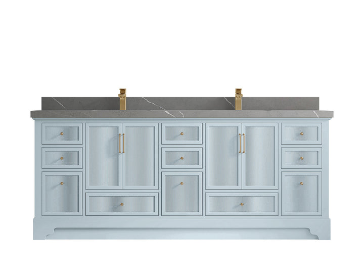 Alys 84 in. W x 22 in. D Double Sink Bathroom Vanity - photo 36