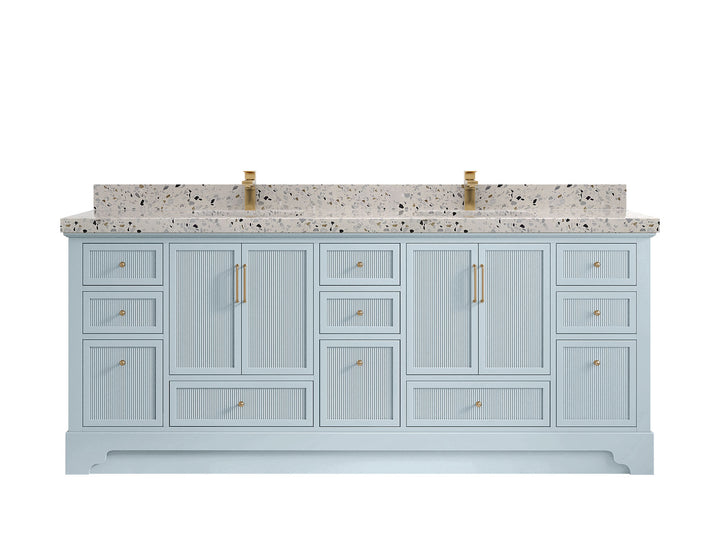 Alys 84 in. W x 22 in. D Double Sink Bathroom Vanity - photo 38