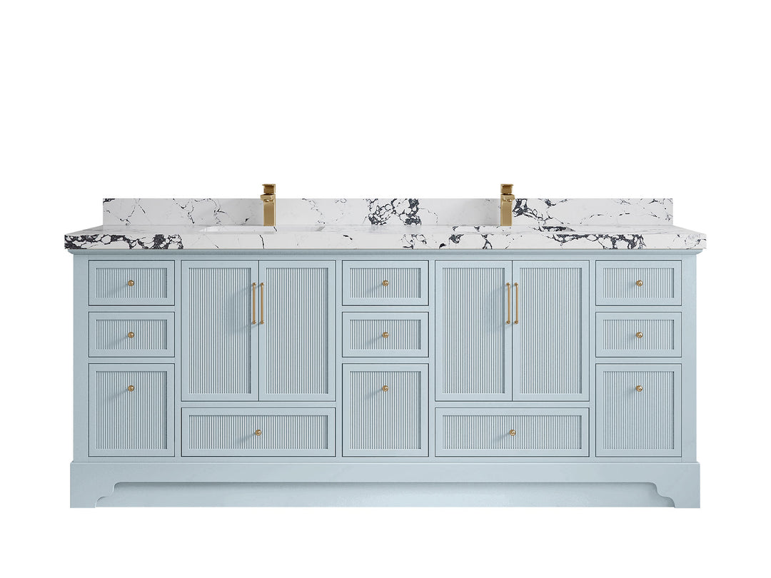 Alys 84 in. W x 22 in. D Double Sink Bathroom Vanity