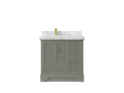 Alys 36 in. W x 22 in. D Left Offset Sink Bathroom Vanity