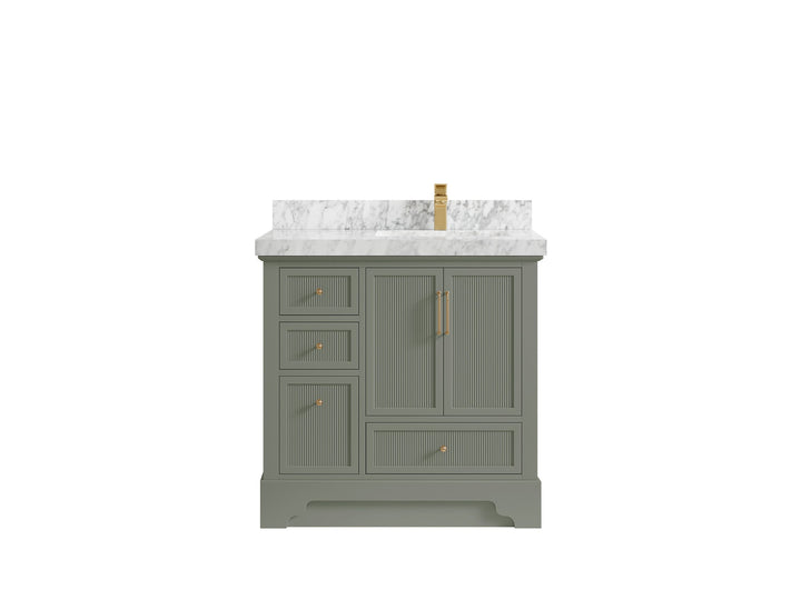 Alys 36 in. W x 22 in. D Right Offset Sink Bathroom Vanity - photo 18