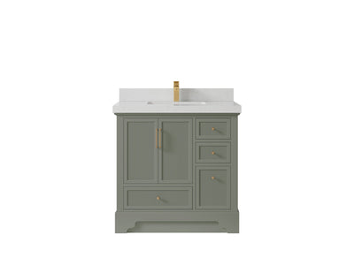 Alys 36 in. W x 22 in. D Center Sink Bathroom Vanity