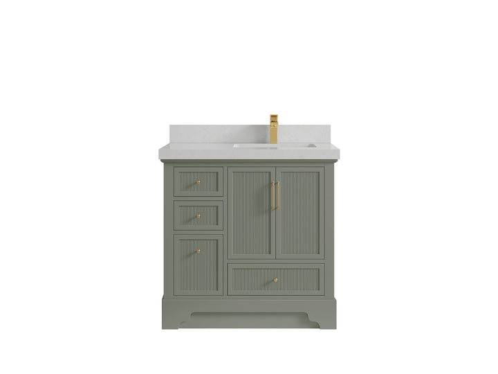 Alys 36 in. W x 22 in. D Right Offset Sink Bathroom Vanity - photo 20