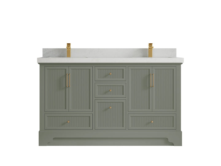 Alys 60 in. W x 22 in. D Double Sink Bathroom Vanity - photo 20
