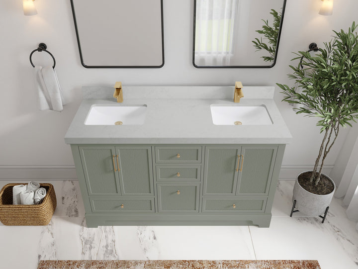 Alys 60 in. W x 22 in. D Double Sink Bathroom Vanity - photo 21