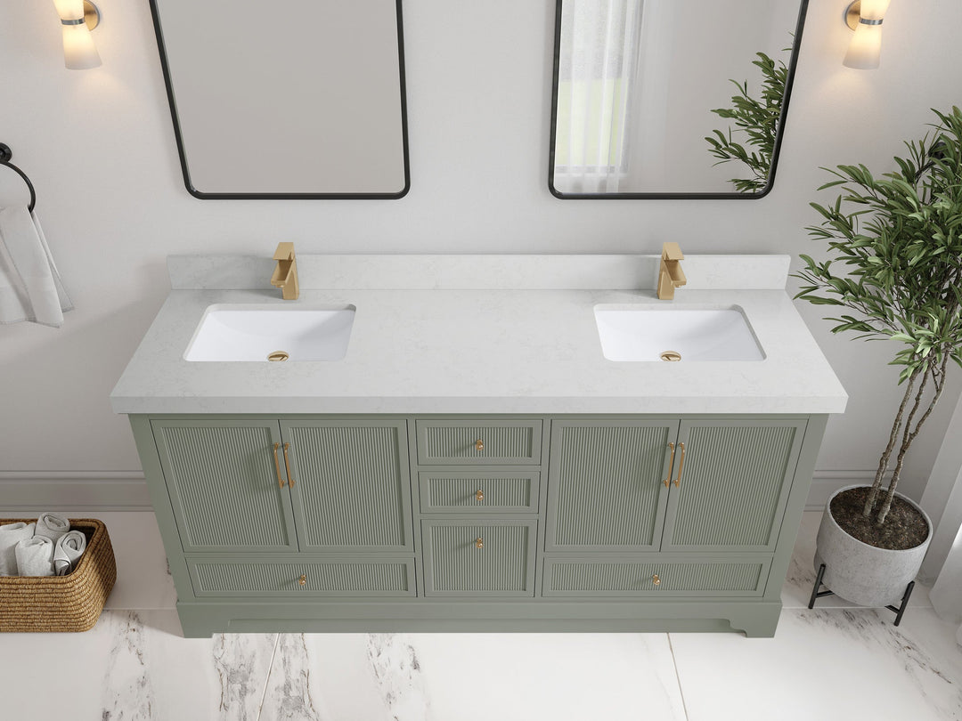Alys 72 in. W x 22 in. D Double Sink Bathroom Vanity