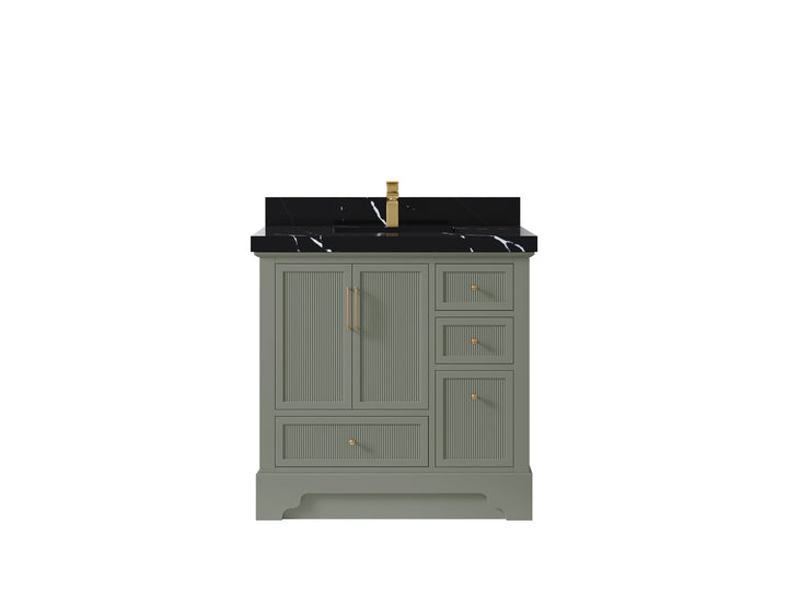 Alys 36 in. W x 22 in. D Center Sink Bathroom Vanity - photo 8