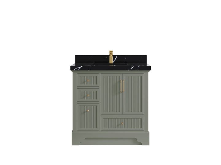 Alys 36 in. W x 22 in. D Center Sink Bathroom Vanity - photo 8