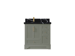 Alys 36 in. W x 22 in. D Left Offset Sink Bathroom Vanity - photo 8