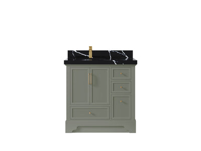 Alys 36 in. W x 22 in. D Left Offset Sink Bathroom Vanity