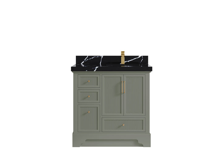 Alys 36 in. W x 22 in. D Right Offset Sink Bathroom Vanity - photo 8