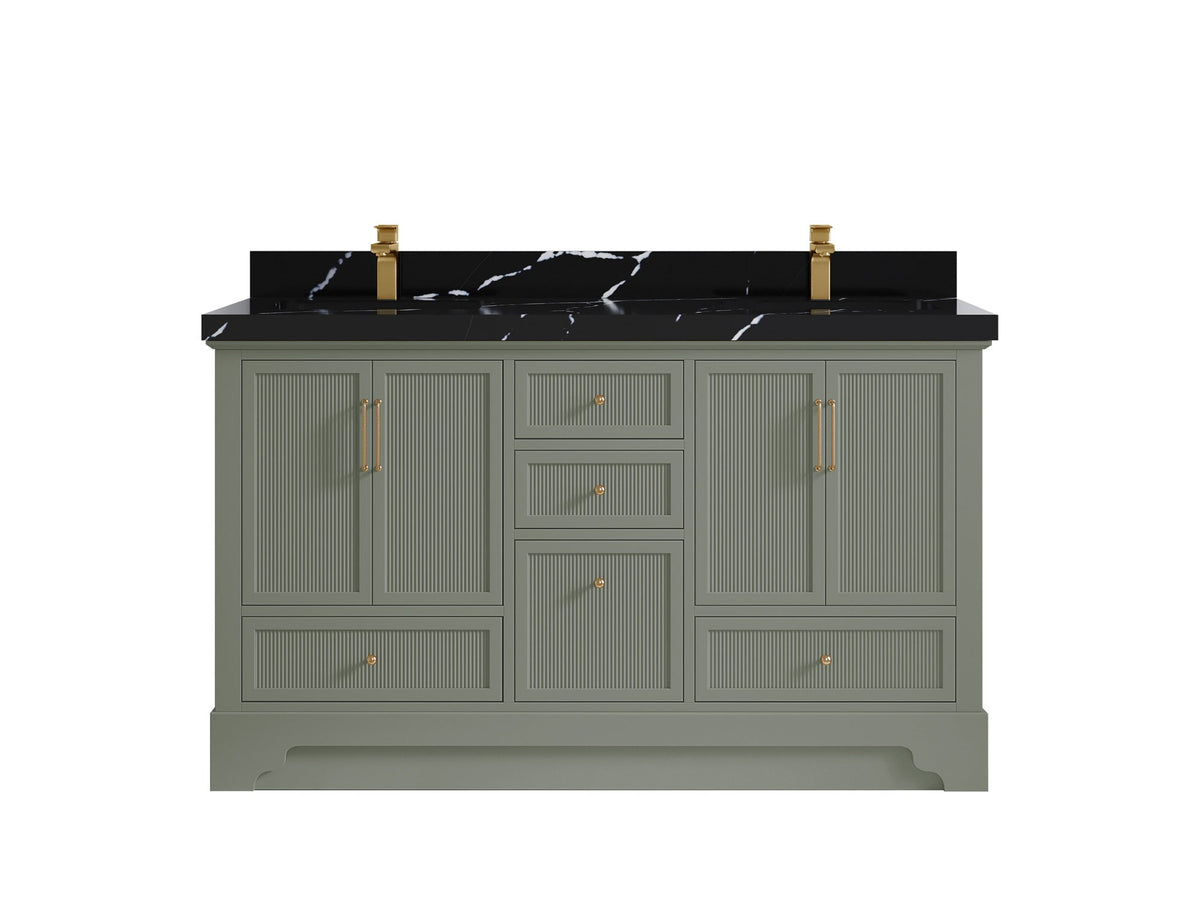 Alys 60 in. W x 22 in. D Double Sink Bathroom Vanity