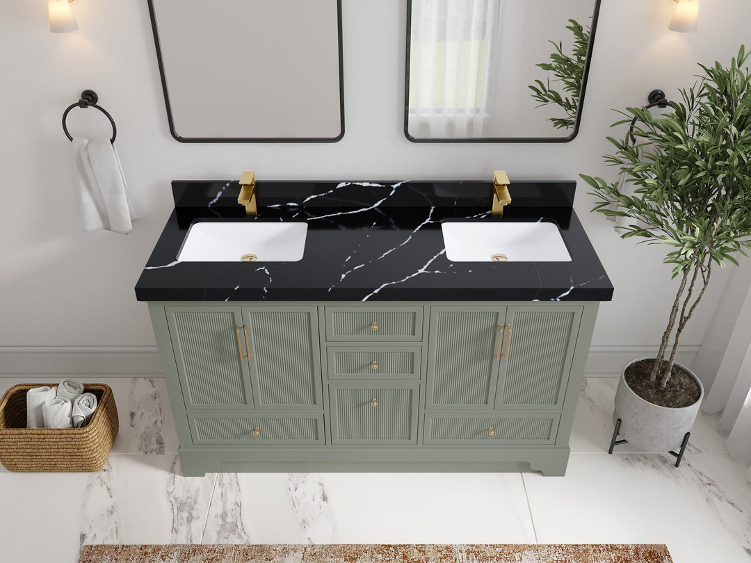 Alys 60 in. W x 22 in. D Double Sink Bathroom Vanity