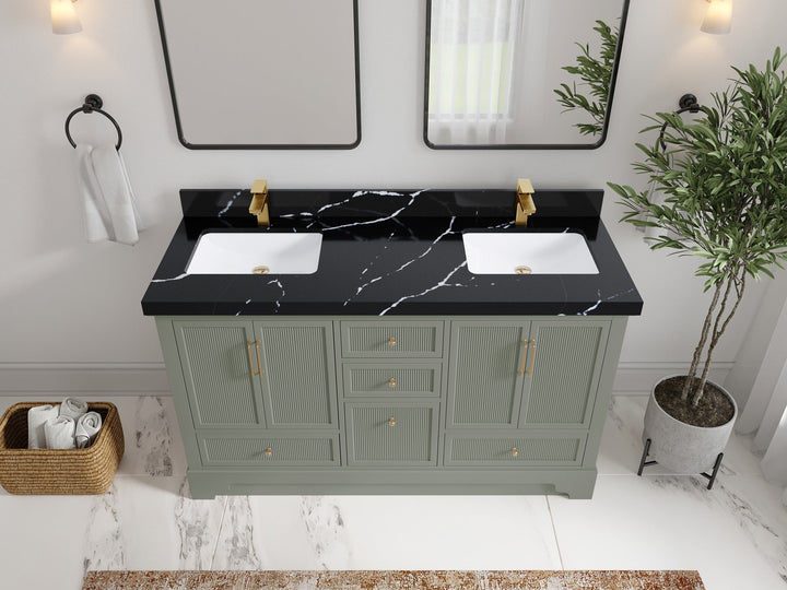 Alys 60 in. W x 22 in. D Double Sink Bathroom Vanity - photo 31