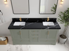 Alys 72 in. W x 22 in. D Double Sink Bathroom Vanity - photo 7
