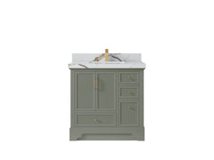 Alys 36 in. W x 22 in. D Center Sink Bathroom Vanity - photo 10