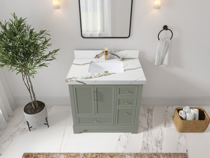 Alys 36 in. W x 22 in. D Center Sink Bathroom Vanity - photo 9