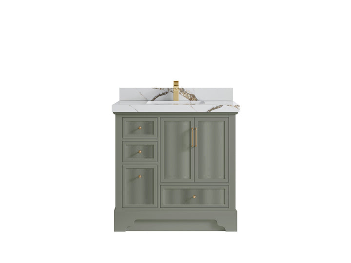Alys 36 in. W x 22 in. D Center Sink Bathroom Vanity - photo 14