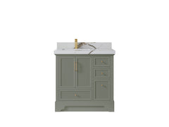 Alys 36 in. W x 22 in. D Left Offset Sink Bathroom Vanity - photo 10