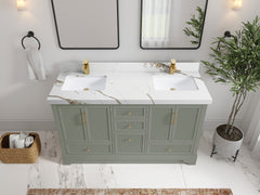 Alys 60 in. W x 22 in. D Double Sink Bathroom Vanity - photo 33