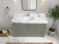 Alys 60 in. W x 22 in. D Single Sink Bathroom Vanity - photo 9