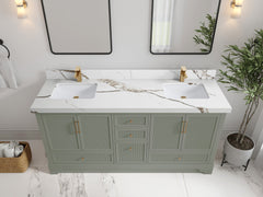 Alys 72 in. W x 22 in. D Double Sink Bathroom Vanity - photo 9