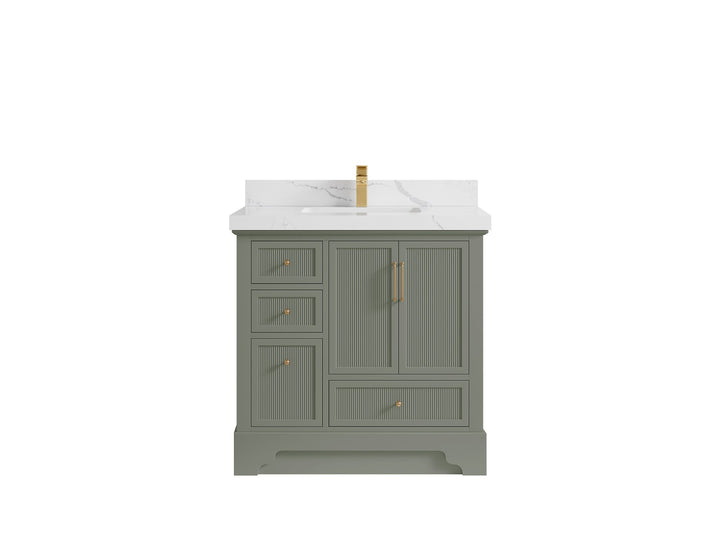 Alys 36 in. W x 22 in. D Center Sink Bathroom Vanity - photo 16