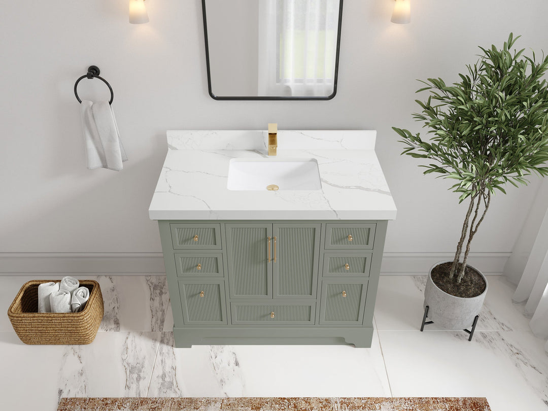 Alys 42 in. W x 22 in. D Single Sink Bathroom Vanity