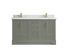 Alys 60 in. W x 22 in. D Double Sink Bathroom Vanity - photo 14