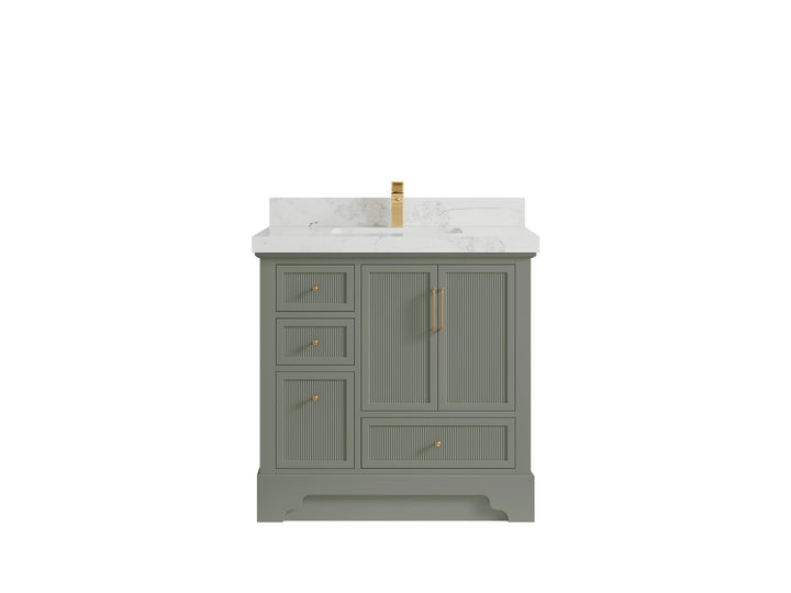 Alys 36 in. W x 22 in. D Center Sink Bathroom Vanity - photo 18