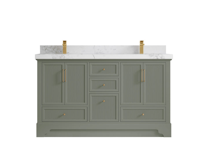 Alys 60 in. W x 22 in. D Double Sink Bathroom Vanity - photo 16