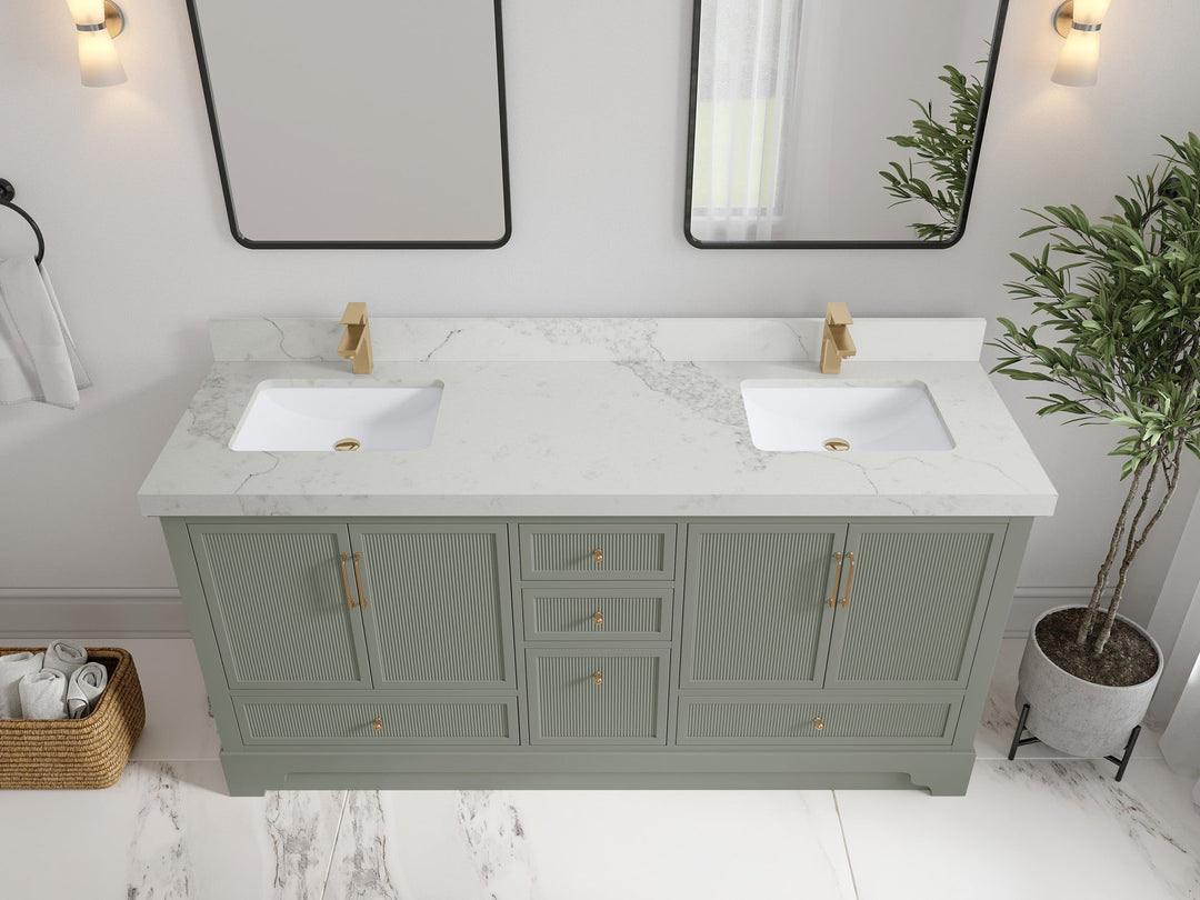 Alys 72 in. W x 22 in. D Double Sink Bathroom Vanity