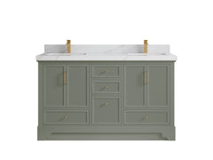 Alys 60 in. W x 22 in. D Double Sink Bathroom Vanity - photo 34