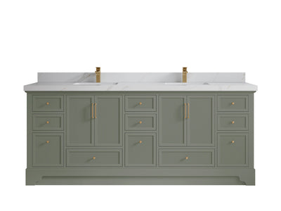 Alys 84 in. W x 22 in. D Double Sink Bathroom Vanity