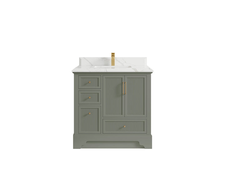 Alys 36 in. W x 22 in. D Center Sink Bathroom Vanity - photo 22