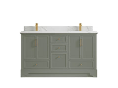 Alys 60 in. W x 22 in. D Double Sink Bathroom Vanity - photo 8