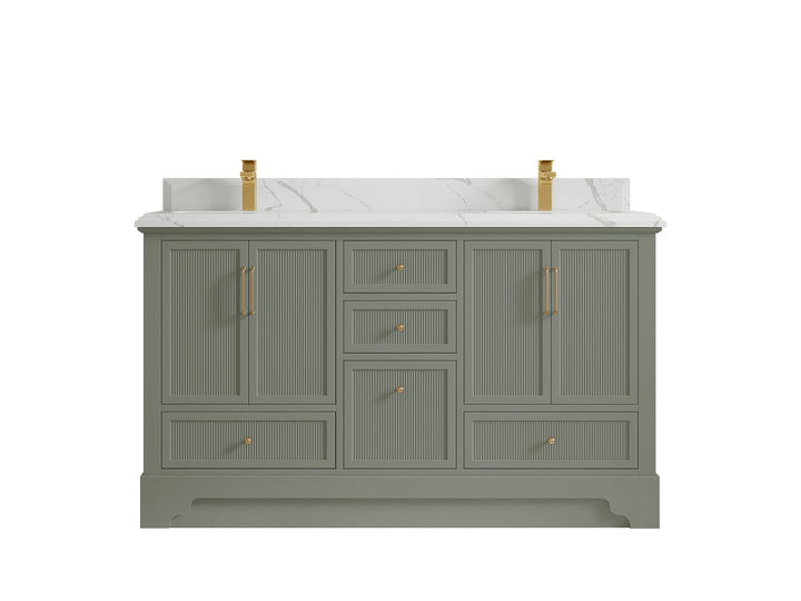 Alys 60 in. W x 22 in. D Double Sink Bathroom Vanity - photo 8
