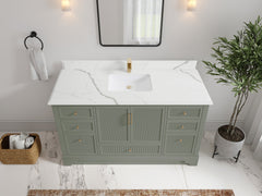 Alys 60 in. W x 22 in. D Single Sink Bathroom Vanity - photo 21