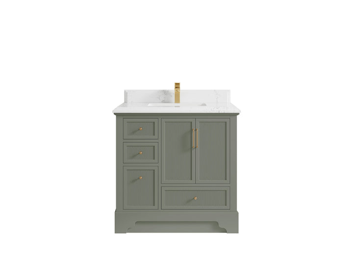 Alys 36 in. W x 22 in. D Center Sink Bathroom Vanity - photo 24